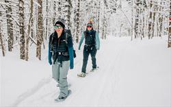 Snowshoeing in McFarland Park