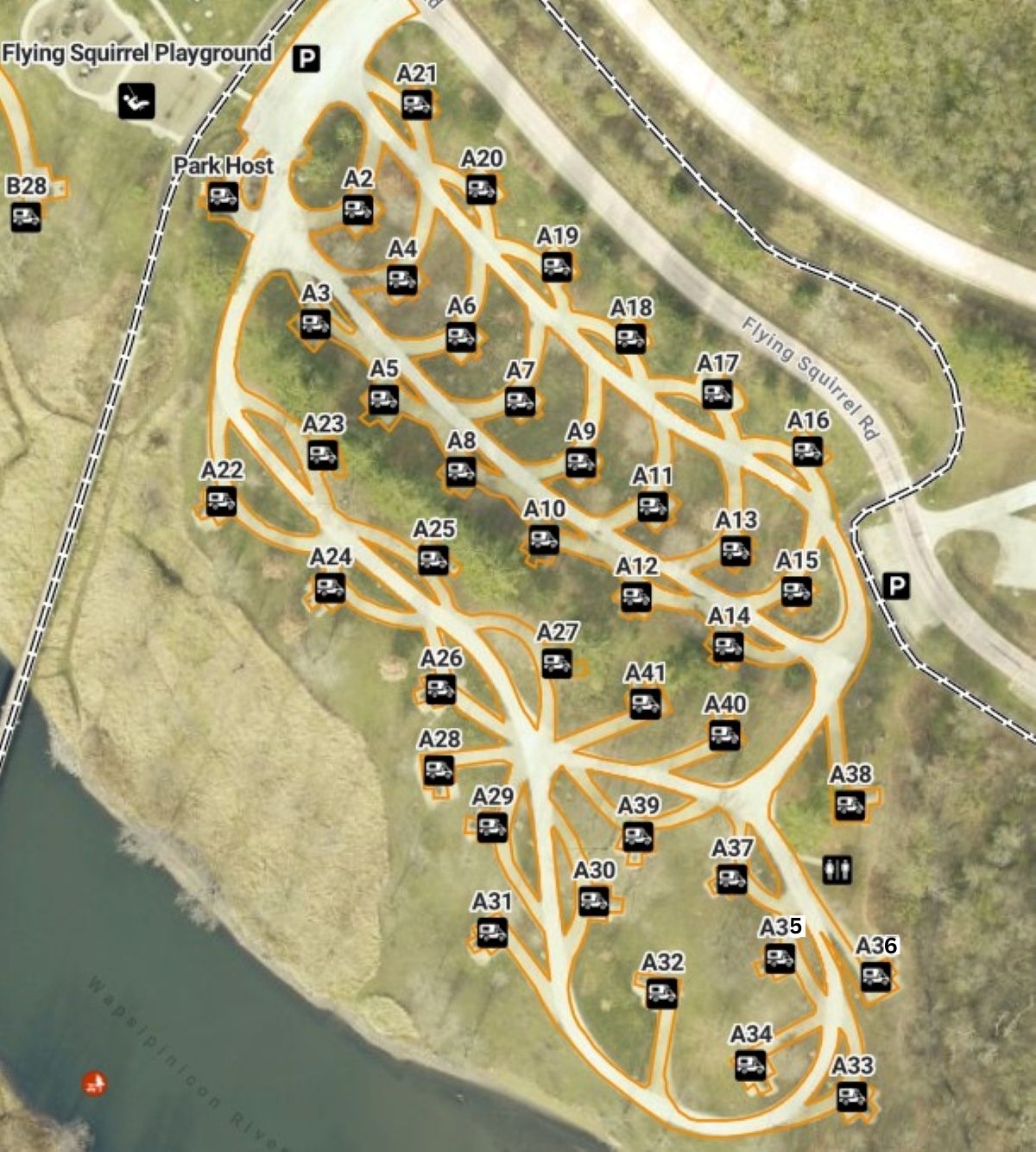 Campsite - Pinicon Ridge - Flying Squirrel A-02