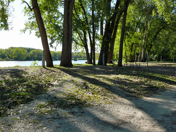 Bentonsport Campground site 17