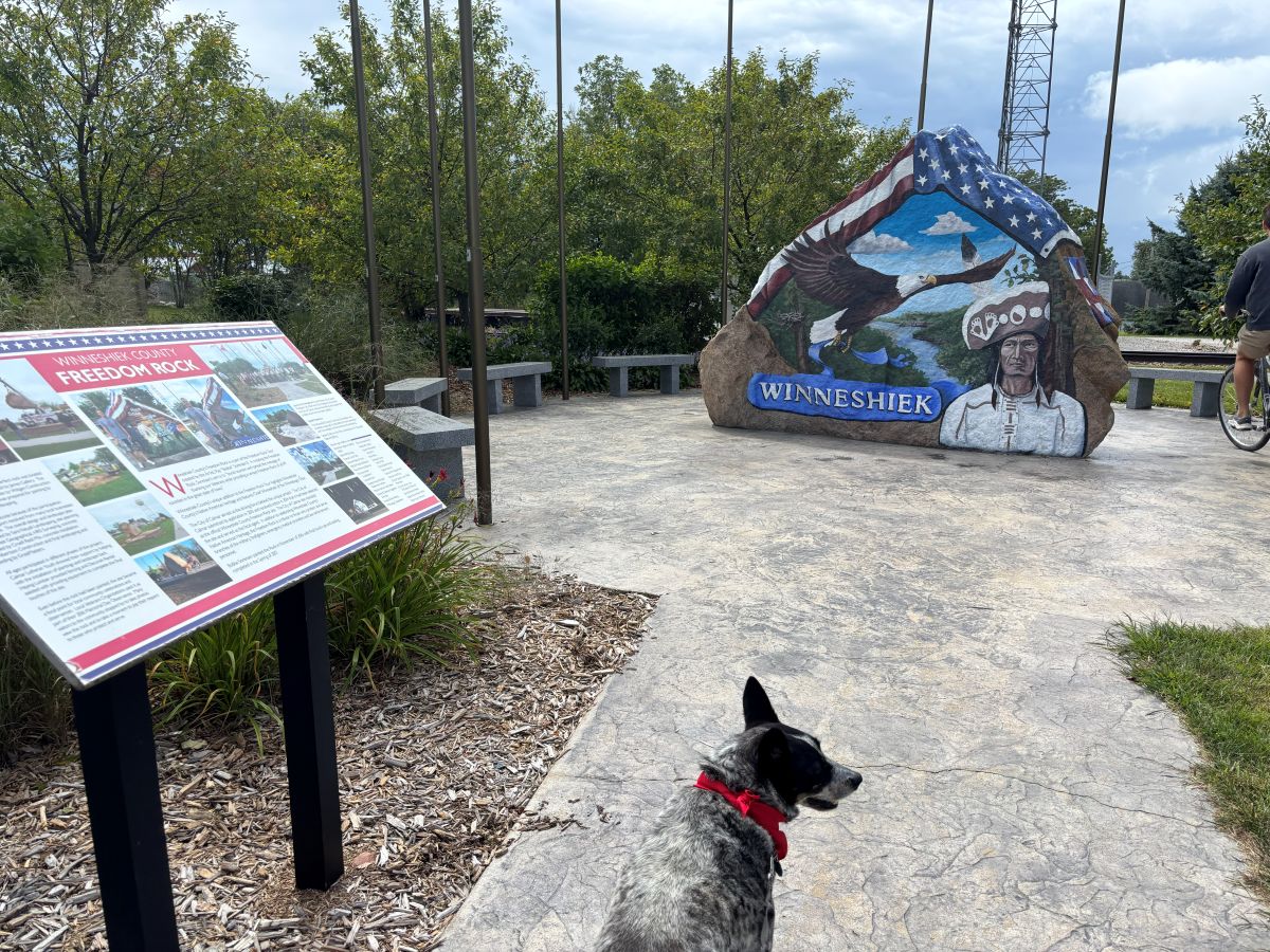 Winneshiek County Freedom Rock along Prairie Farmer Trail