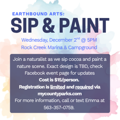 Earthbound Arts: Sip & Paint