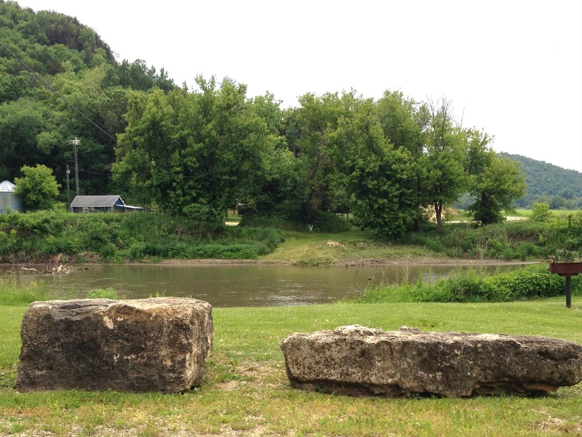 View of Upper Iowa River from canoe access