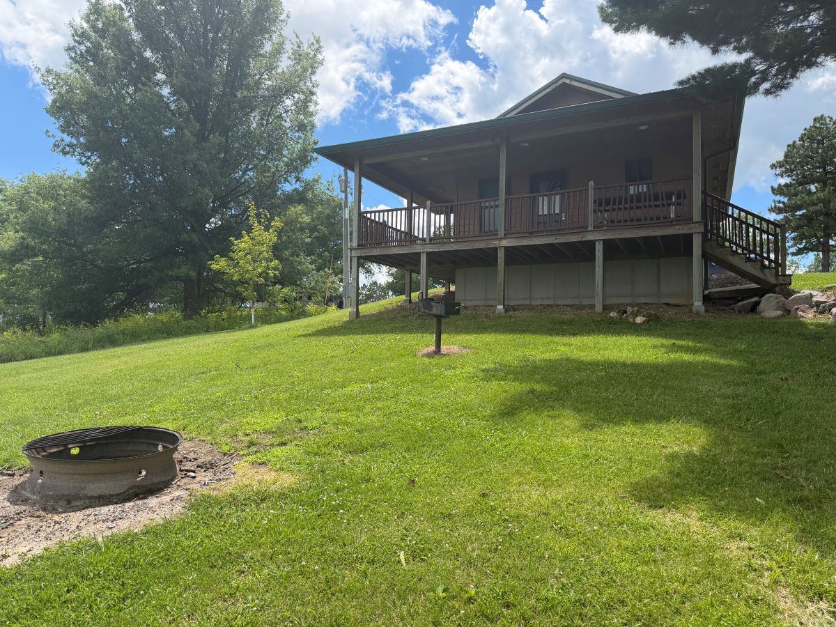 Lower View of Lake View Cabin