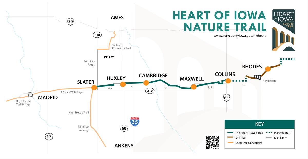 Heart of Iowa Nature Trail map - 2026