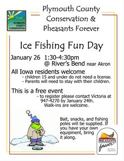 Ice Fishing Fun Day w/ Plymouth County Pheasants Forever