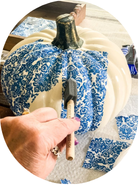 Pumpkin Decoupage