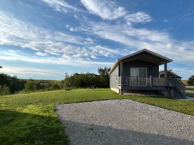 one of the six smaller cabins 