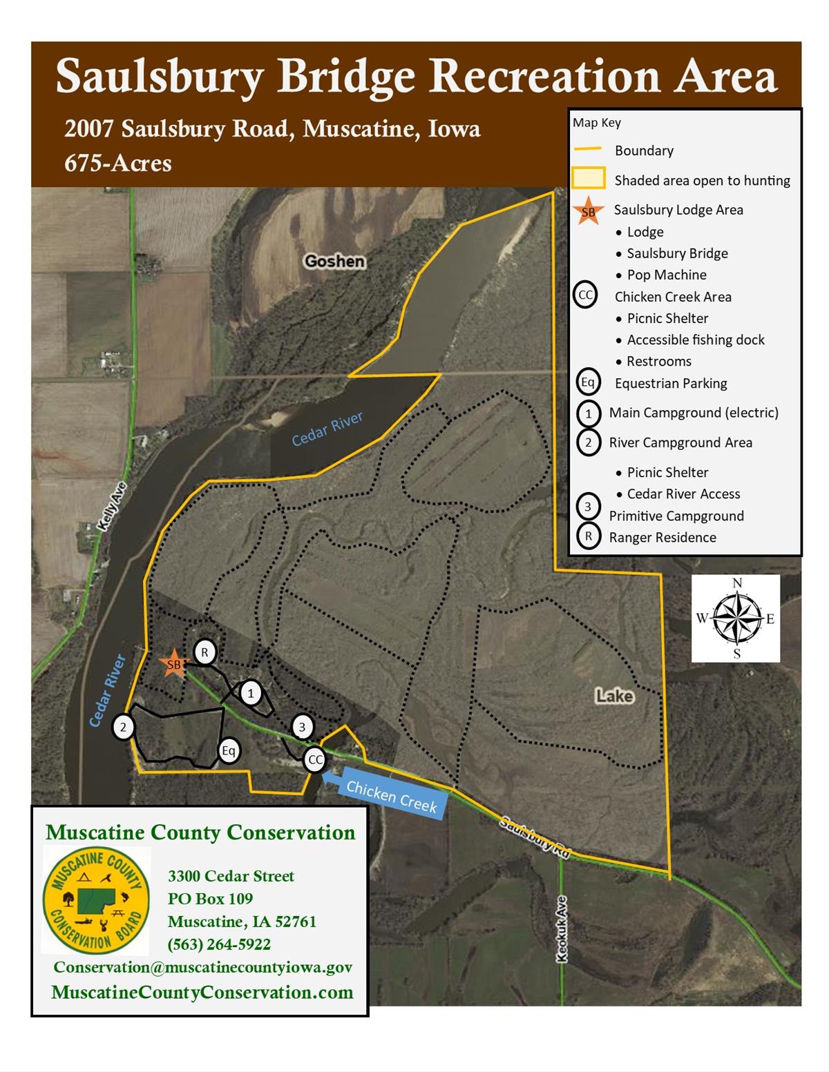 Saulsbury Bridge Recreation Area Map