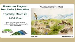 Homeschool: Food Chains & Food Webs – 1:00-2:30 PM