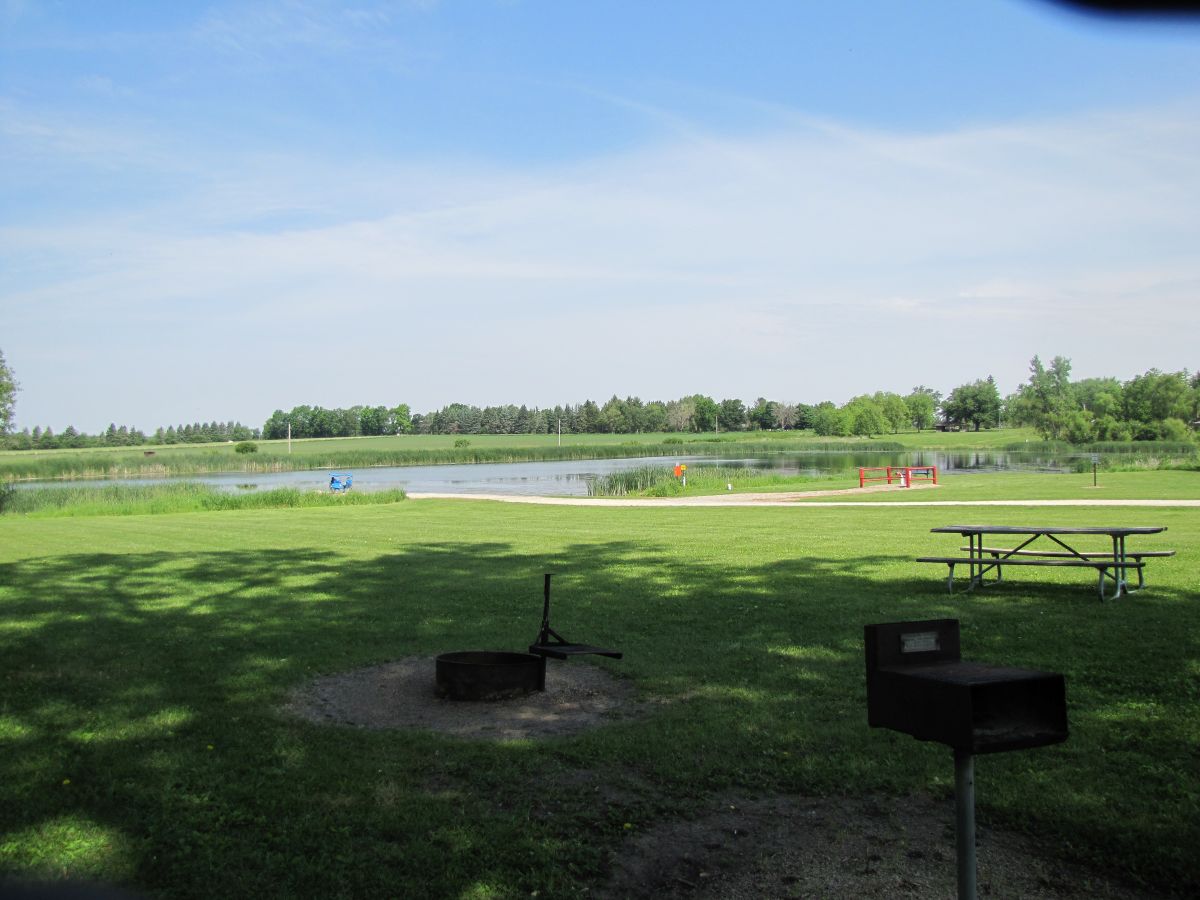 Tent site near water