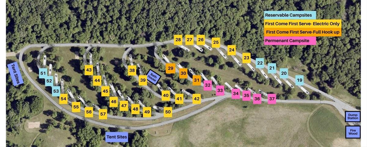 Deer Run Campground Campsite Numbers