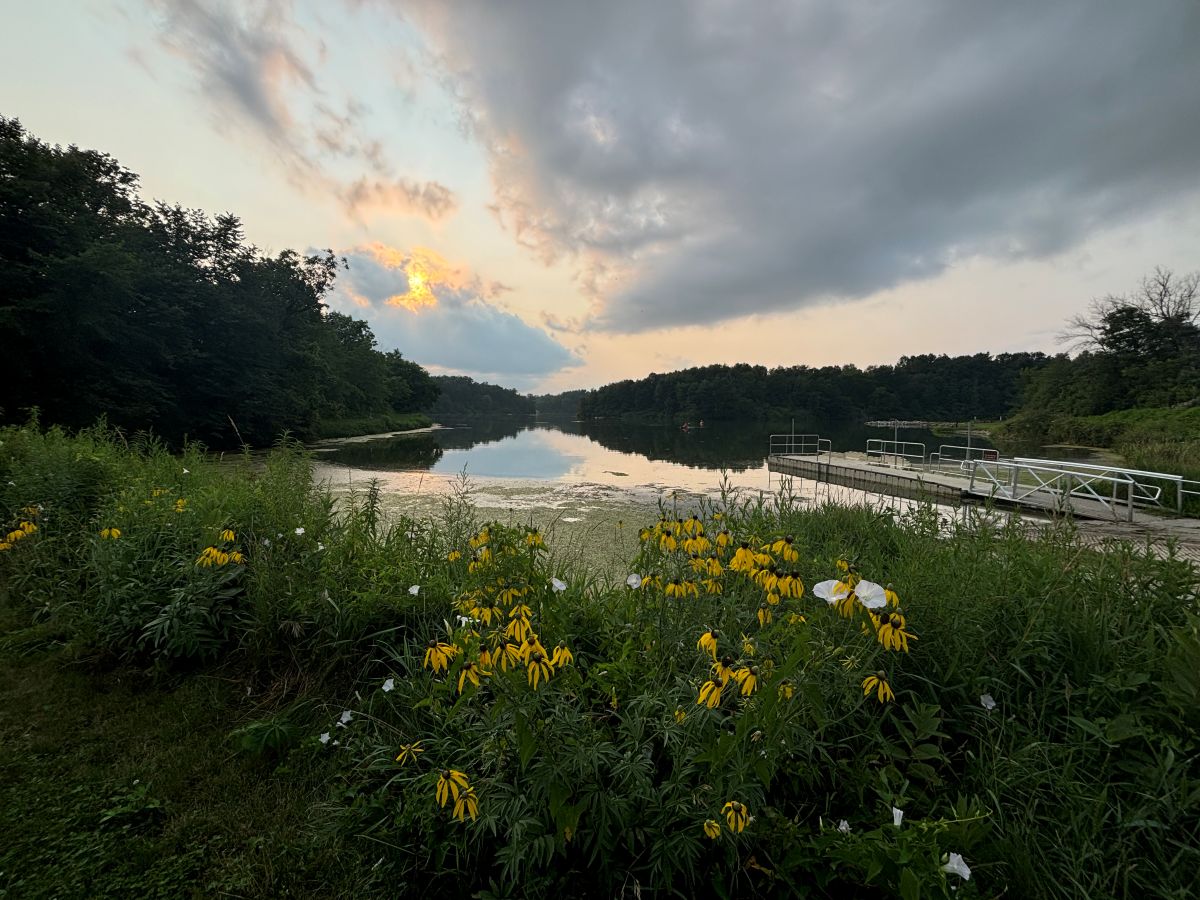 Sunset over Lake Meyer