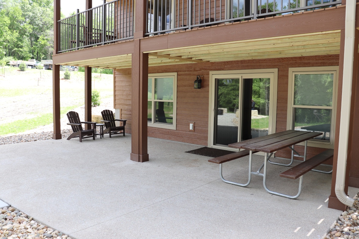 Lower level patio