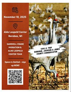 Sandhill Crane Migration & Aldo Leopold Center Tour with O.W.L.S.