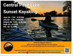 Central Park Lake Sunset Kayaking