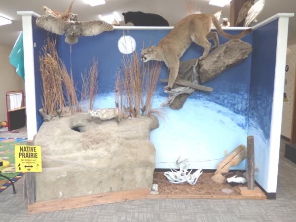 Inside the front doors of the Nature Center
