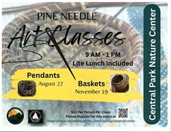 Pine Needle Basket Art Class